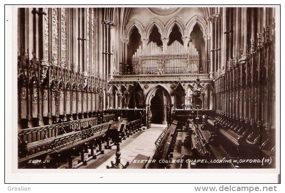 EXETER COLLEGE CHAPEL LOOKING W OXFORD 5884 (EXETER ROYAUME UNI ORGUES) - Exeter