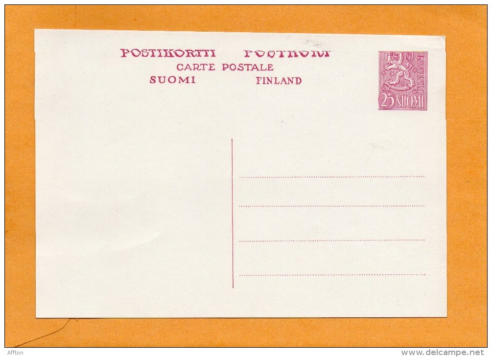 Finland Old Card - Entiers Postaux