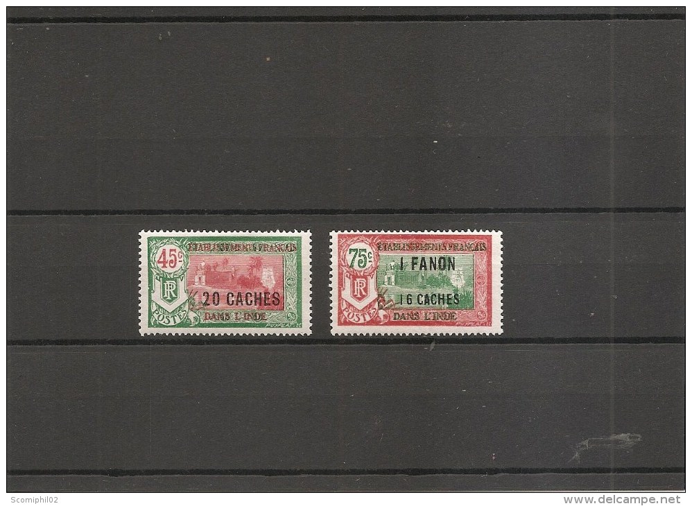 Inde Française ( 79/80 X -MH) - Unused Stamps