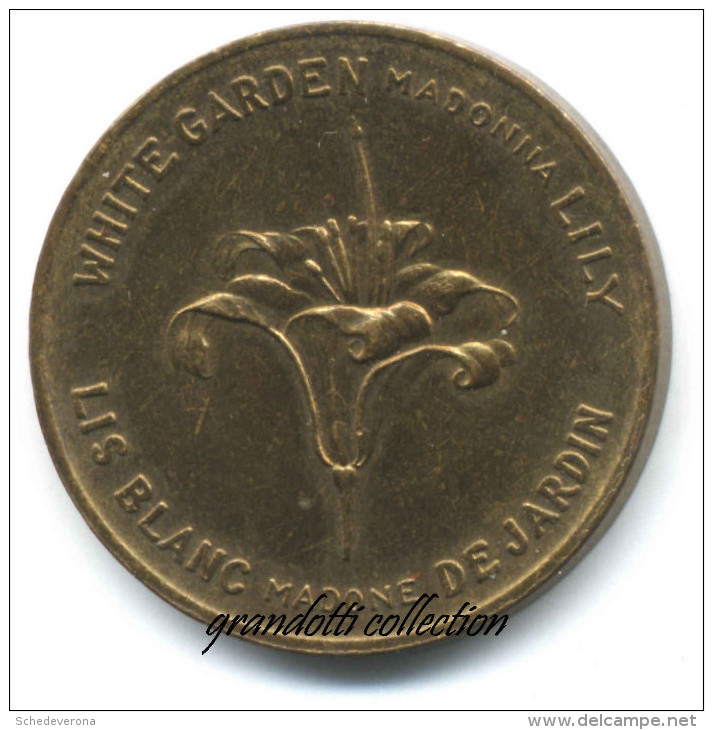 FIORI DEL CANADA WHITE GARDEN MADONNA LILY QUEBEC 1867 - Monedas / De Necesidad