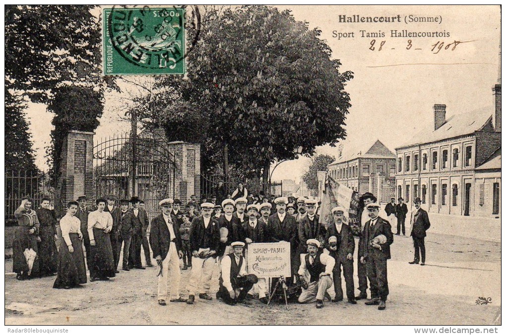 Hallencourt (somme) Sport Tamis Hallencourtois.Championnat En 1906. - Other & Unclassified