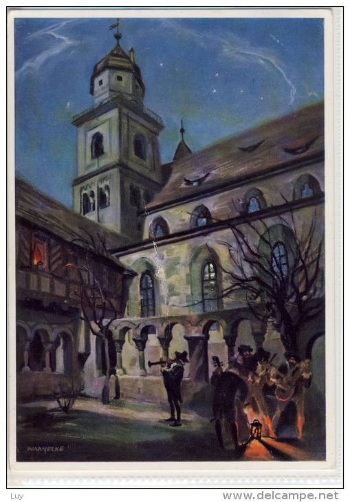 FEUCHTWANGEN - Künstlerkarte Nach Gemälde Von Rudolf Warnecke,  Dahlen Verlag - Feuchtwangen