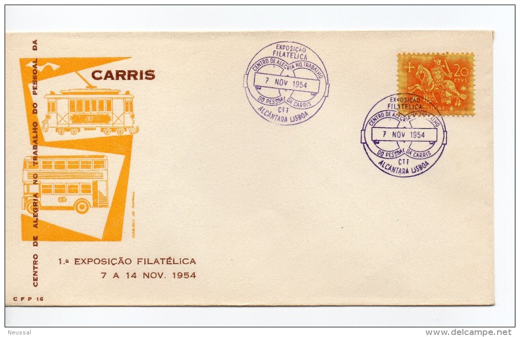 Carta De Portugal Tranvia - Tramways