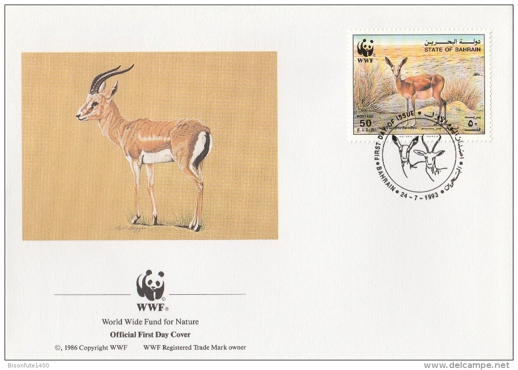 Bahrain 1993 - FDC WWF" - Timbres Yvert & Tellier N° - Bahrein (1965-...)