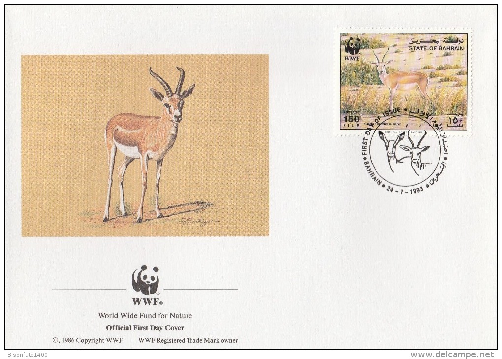 Bahrain 1993 - FDC WWF" - Timbres Yvert & Tellier N° - Bahrein (1965-...)