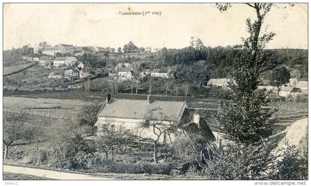 Panorama D'un Village à Localiser -  Carte éditée à Pierrefonds - Pierrefonds