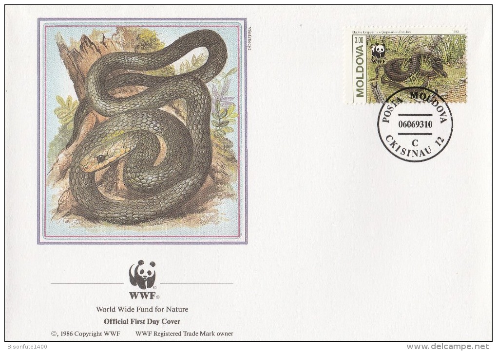 Moldavie 1993 - FDC WWF" - Timbres Yvert & Tellier N° 44 à 47. - Moldavie