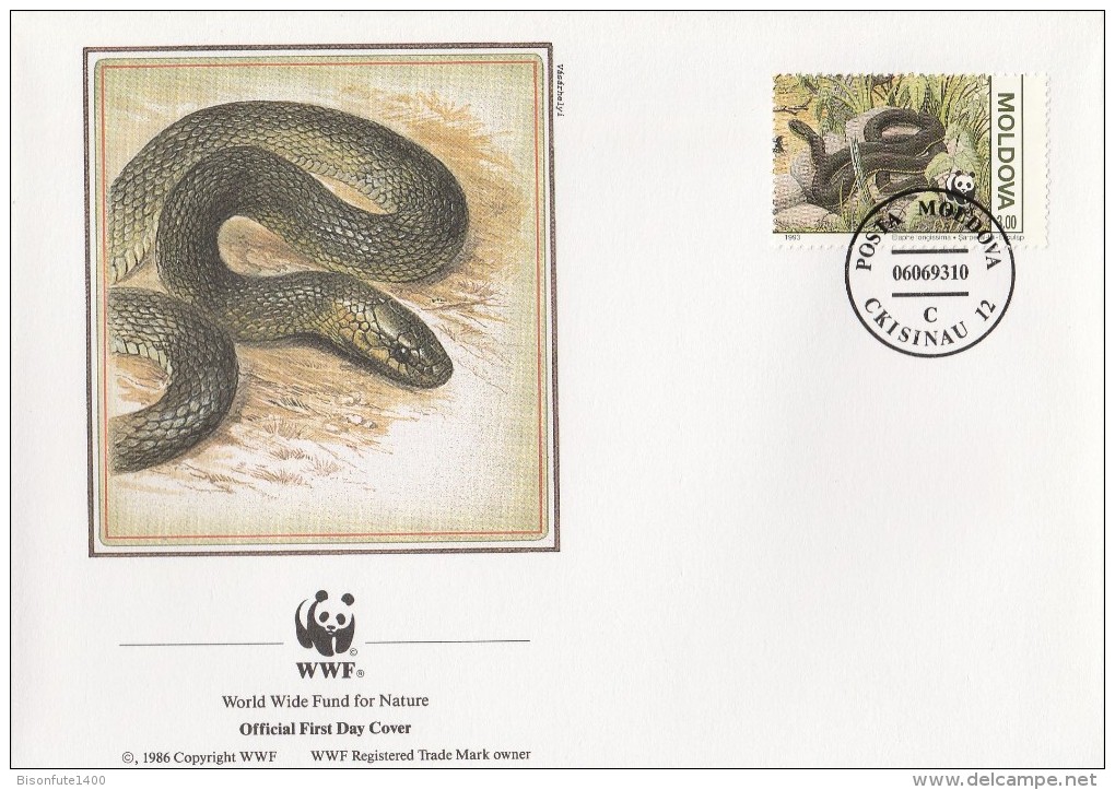 Moldavie 1993 - FDC WWF" - Timbres Yvert & Tellier N° 44 à 47. - Moldavie