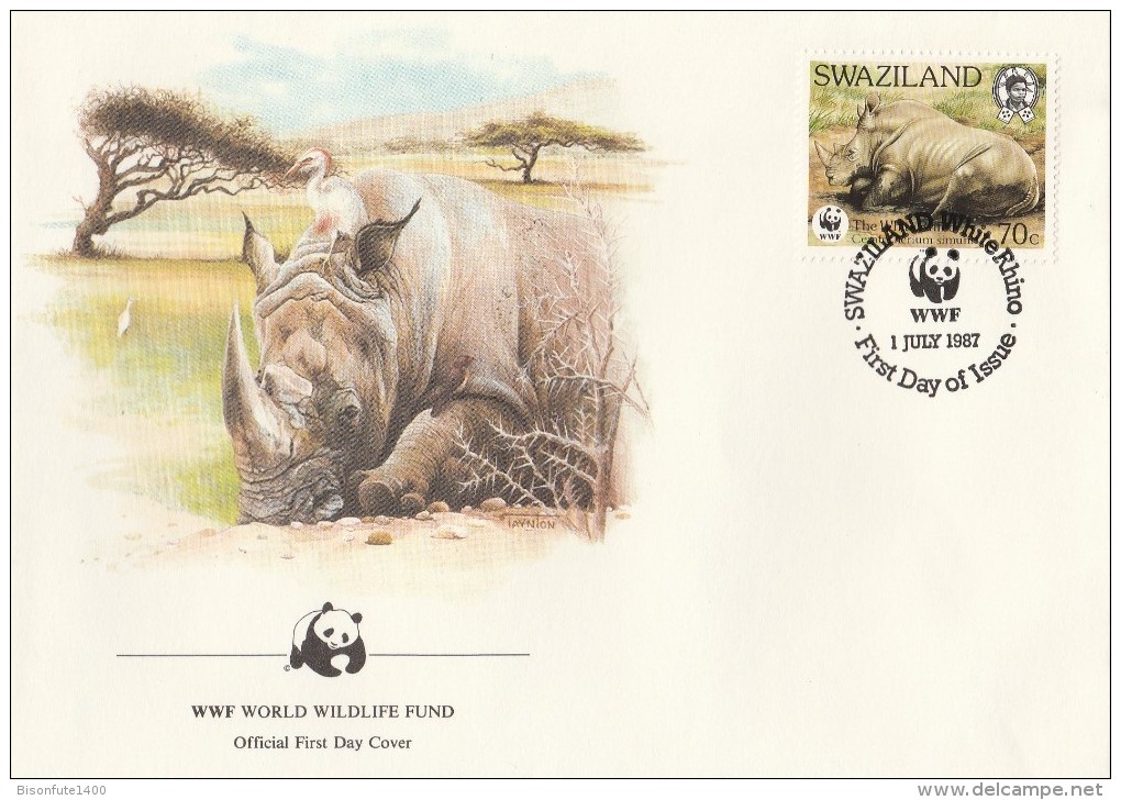 Swaziland 1987 - FDC WWF" - Timbres Yvert & Tellier N° 525 à 528. - Swaziland (1968-...)