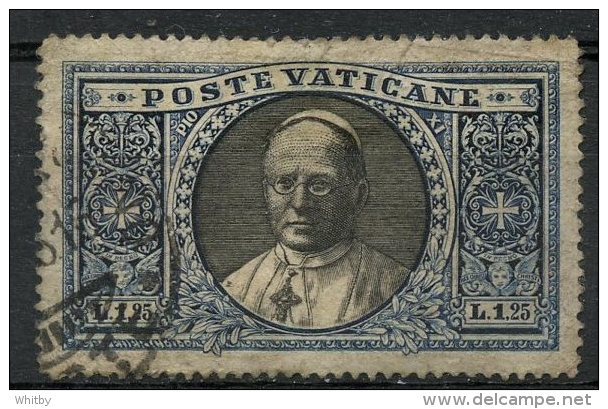 Vatican 1933 1.25l Pope Piuys XI Issue  #29 - Used Stamps