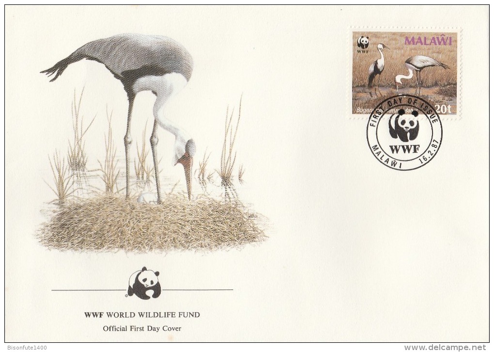 Malawi 1987 - FDC WWF" - Timbres Yvert & Tellier N° 489 à 492. - Malawi (1964-...)