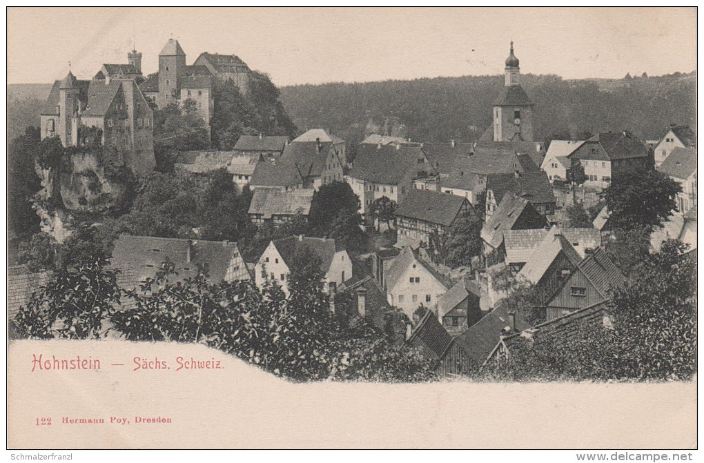 AK Hohnstein Sächsische Schweiz Burg Bei Rathewalde Heeselicht Ehrenberg Waltersdorf Lohsdorf Rathen Schandau Porschdorf - Hohnstein (Saechs. Schweiz)