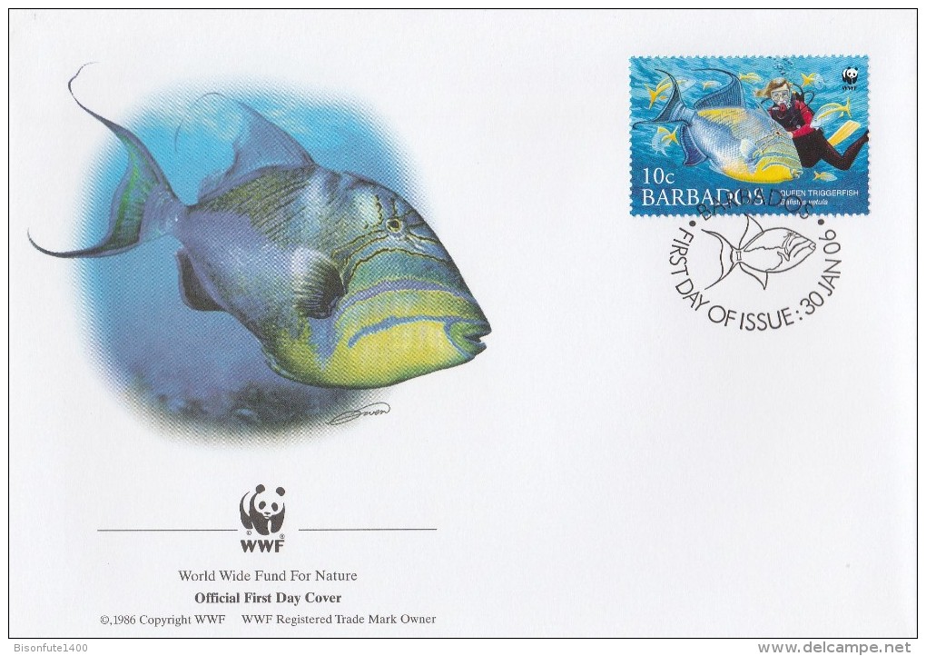 Barbades 2006 - FDC WWF" - Timbres Yvert & Tellier N° 1157 à 1160 - Barbades (1966-...)