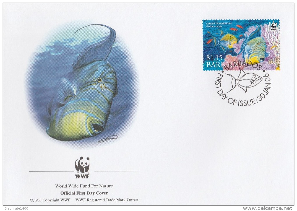 Barbades 2006 - FDC WWF" - Timbres Yvert & Tellier N° 1157 à 1160 - Barbades (1966-...)