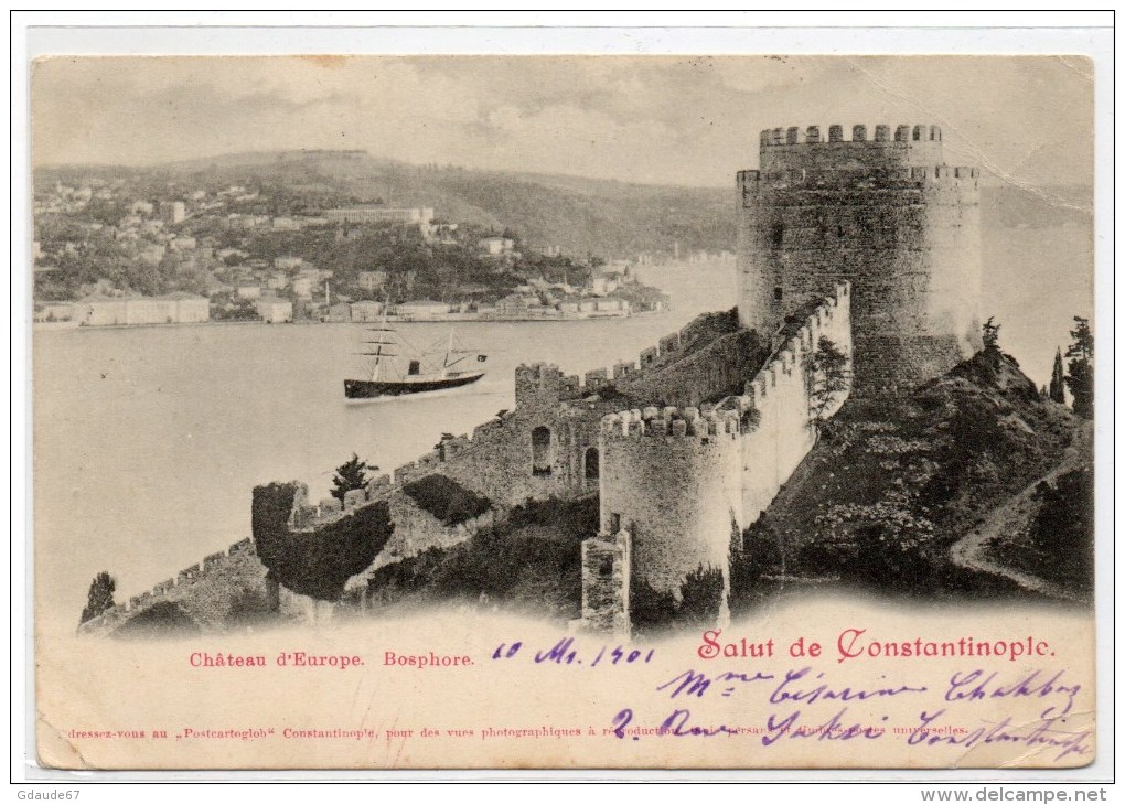 1901 - CP De CONSTANTINOPLE (TURQUIE) Avec SAGE - BUREAU FRANCAIS A L'ETRANGER - 1877-1920: Semi Modern Period