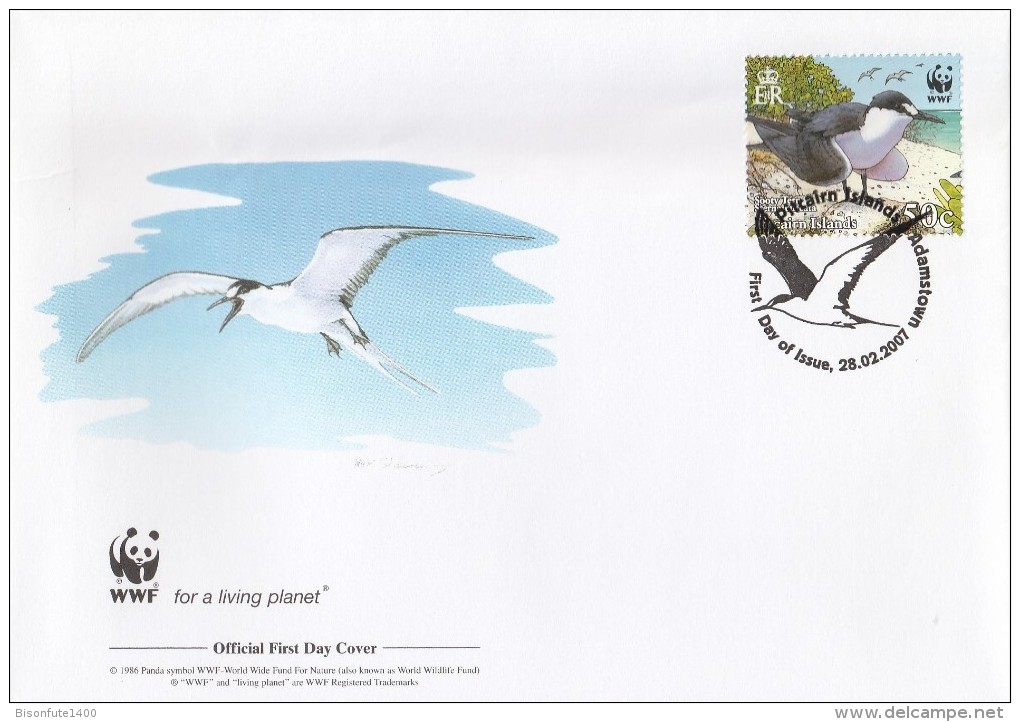 Pitcairn 2007 - FDC WWF" - Timbres Yvert & Tellier N° 663 à 666. - Pitcairn