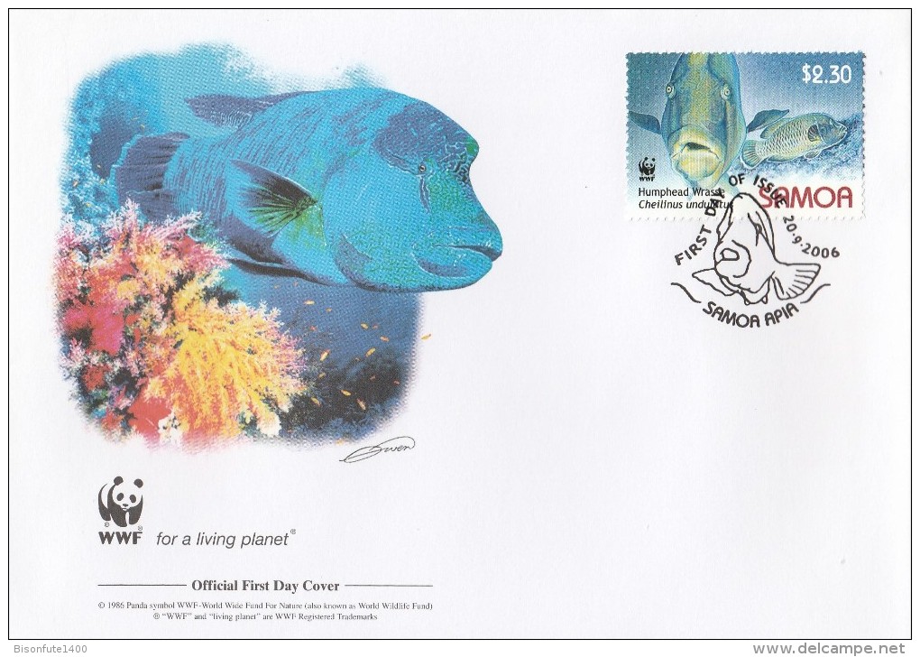 Samoa 2006 - FDC WWF" - Timbres Yvert & Tellier N° 1012 à 1015. - Samoa