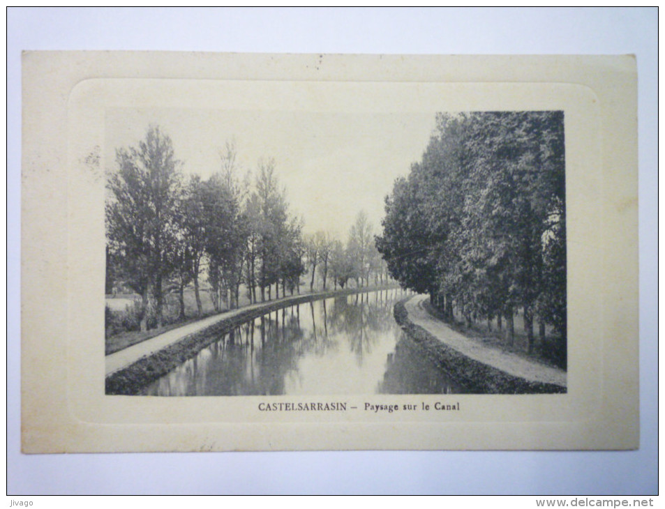 CASTELSARRASIN  (Tarn-et-Garonne)  :  Paysage Sur Le  CANAL    - Castelsarrasin