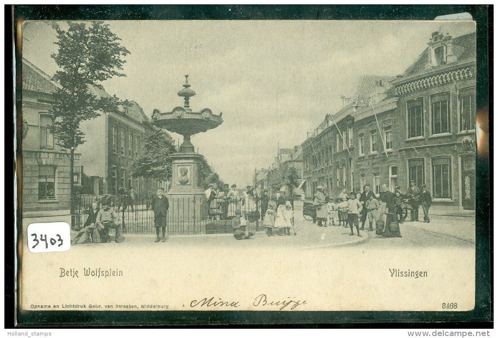 VLISSINGEN * BETJE WOLFSPLEIN  * ANSICHTKAART * CPA * GELOPEN In 1906 Naar KAMPERLAND * SERIE NR. 8468  (3403) - Vlissingen