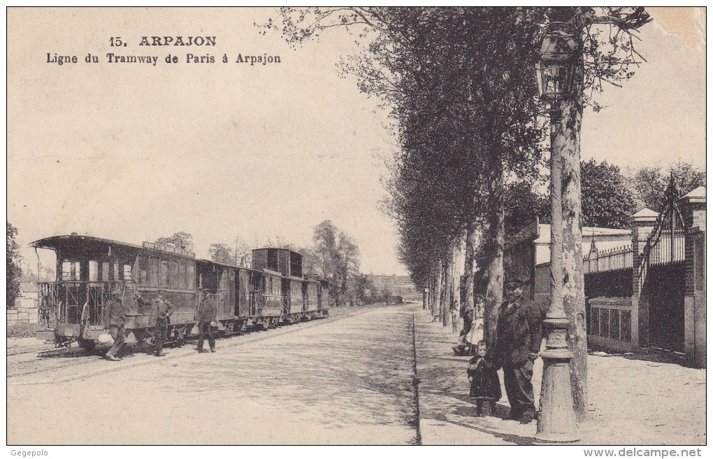 ARPAJON  -  Ligne Du  Tramway De Paris à Arpajon - Arpajon