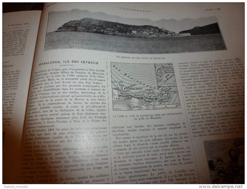 1928 SORCELLERIE,CHARLATANISME (Poupée,talisman,etc);Pétain;Malte;Casa Vélasquez;SPINALONGA ile des lépreux;Reboisement