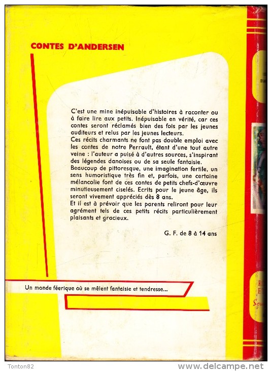 Contes D´ Andersen - Bibliothèque Rouge Et Or  N° 471 - ( 1964 ) . - Bibliotheque Rouge Et Or