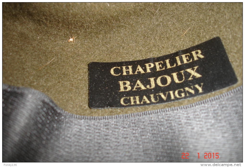 Chapeau De Chasseur Poil De Lapin Vert Taille 61 .Tascabile Hamilton Années 1990 - Accessoires