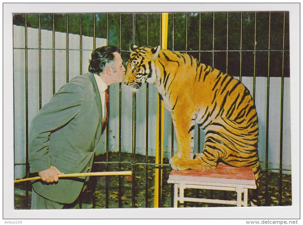 ZOO DE JEAN RICHARD A ERMENONVILLE ZORRA TIGRESSE FAVORITE TIGRE - 1978 - 2 Scans - - Tiger