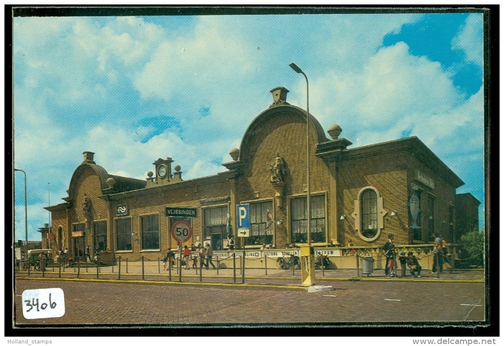 VLISSINGEN * STATION Met VISRESTAURANT  * ANSICHTKAART * CPA *   (3406) - Vlissingen