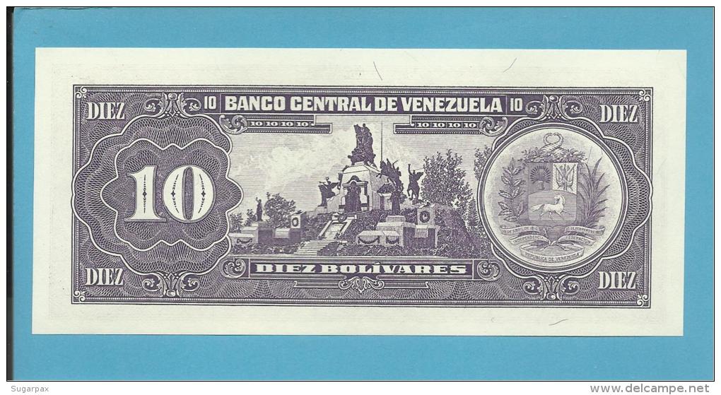 VENEZUELA - 10 BOLÍVARES - 05 / 06 / 1995 - UNC - Pick 61d - BOLÍVAR LIBERTADOR E MARISCAL SUCRE - 2 Scans - Venezuela