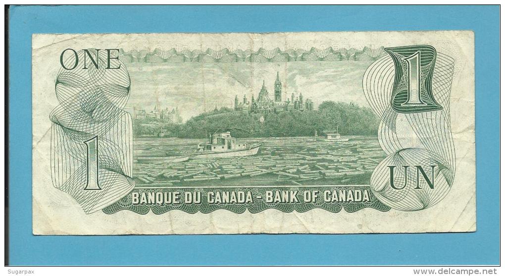 CANADA - 1 DOLLAR - ( 1973 ) - Pick 85a - Sign Lawson-Bouey - 2 Scans - Canada