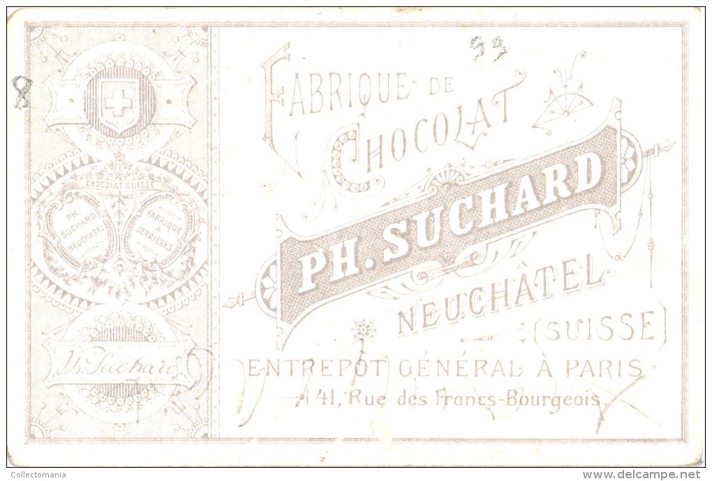 1 Litho Chromo Chocolate SUCHARD - Serie 008B E - Voir Scans Pour évaluation - Suchard