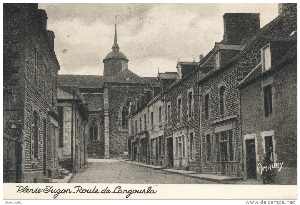 ( CPA 22 )  PLÉNÉE-JUGON  /  Route De Langourla  - - Plénée-Jugon