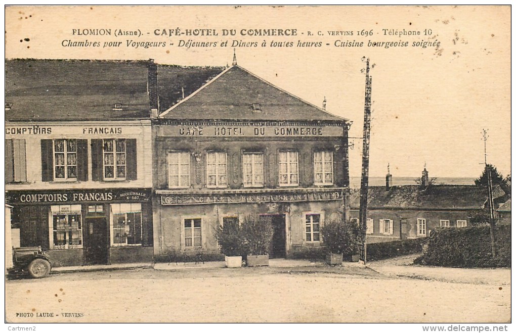 PLOMION CAFE-HOTEL DU COMMERCE COMMERCE 02 AISNE - Autres & Non Classés