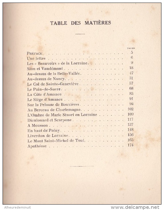 LES MONTS SACRES DE LA LORRAINE"Emile Badel"Excursions Et Souvenirs"Beauvoirs"Sion" Vaudémont"Nancy"Amance"Bo Uxières"To - Lorraine - Vosges