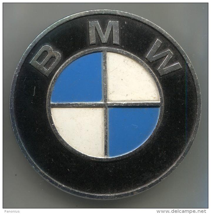 BMW - Car, Auto, Insignia, Emblem, Vintage Pin, Badge, Diameter: 70mm (used) - BMW