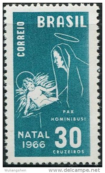 BX0130 Brazil 1966 Madonna And Child Christmas 1v MNH - Neufs