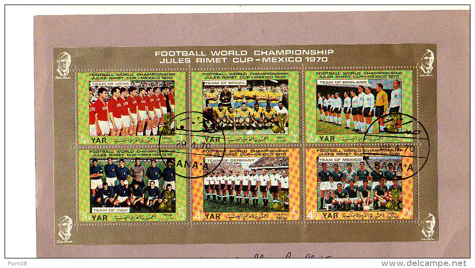 YEMEN  - 1970 - FOOTBALL WORLD CUP - MEXICO - - 1970 – Mexico