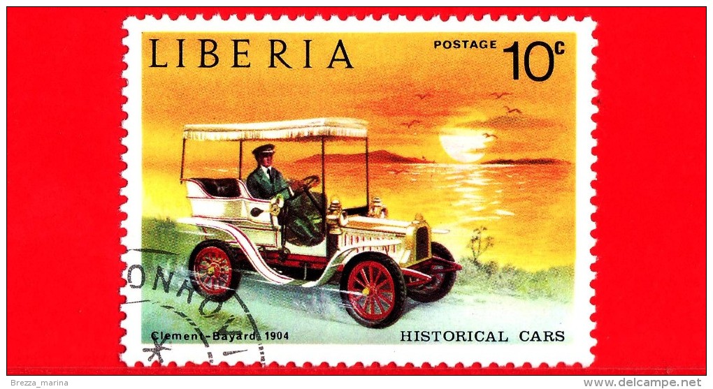 LIBERIA - USATO - 1973 - Automobili Storiche - Old Cars - Clément Bayard, 1904 - 10 - Liberia