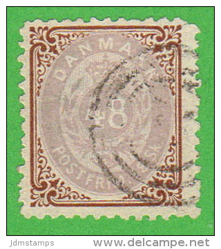 DEN SC #24 1870 Numeral W/sm Tear @UR CNR, CV $275.00 - Used Stamps