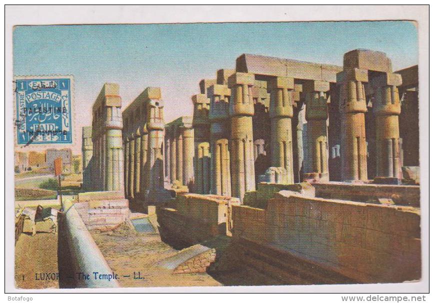 CPA  LUXOR; THE TEMPLE  (voir Timbre) - Louxor