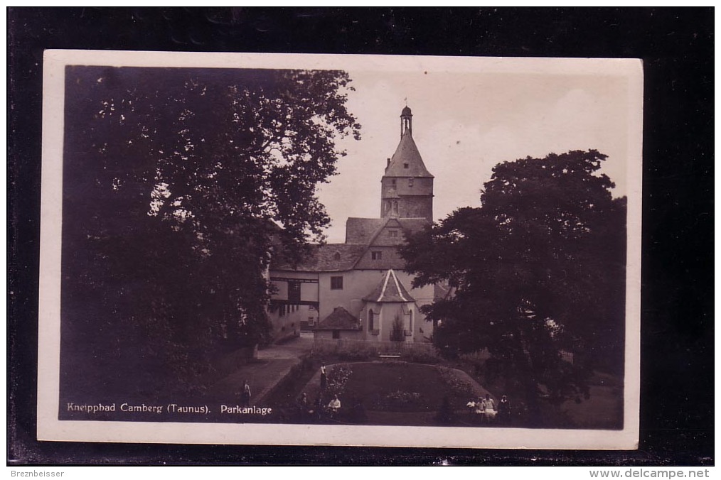 AK Kneippbad CAMBERG (Taunus) Parkanlage - Karte Gel .1931 - Bad Camberg