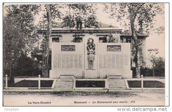 MAZAMET LE MONUMENT AUX MORTS - Monuments Aux Morts