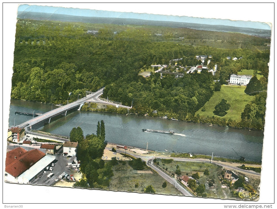 CPSM 77 SEINE PORT  VUE AERIENNE VALLEE DE LA SEINE - Sonstige & Ohne Zuordnung