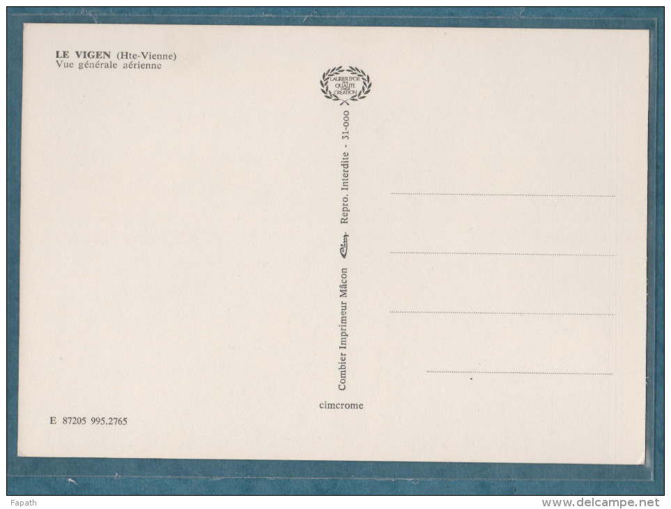 87 - LE VIGEN - Vue Générale Aérienne  - Non écrite - 2 Scans -10.5 X 15 - CIM COMBIER - Andere & Zonder Classificatie