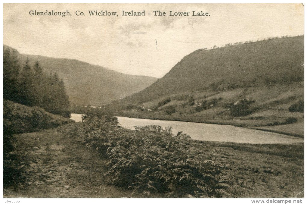 IRELAND - Glendalugh County Wicklow The Lower Lake 1932 Baile Athaclliath Postmark - Wicklow