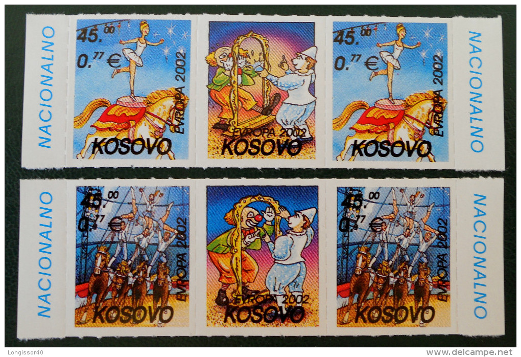 EUROPA 2002 - NEUFS ** - PH 0014 - 2 BANDES COEURS DE FEUILLES - EMISSION KOSOVAR - Kosovo