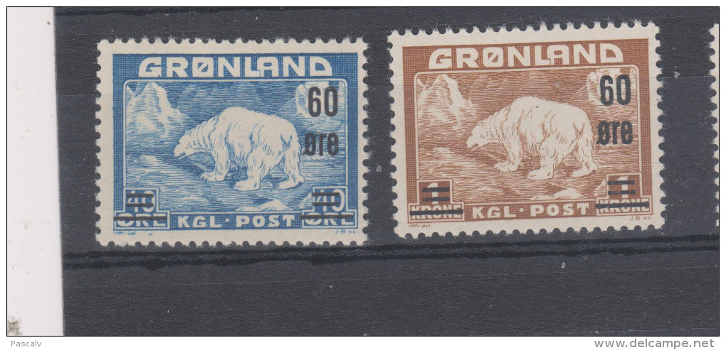 Yvert 28 / 29 ** Neuf Sans Charnière MNH Ours Polaire - Unused Stamps