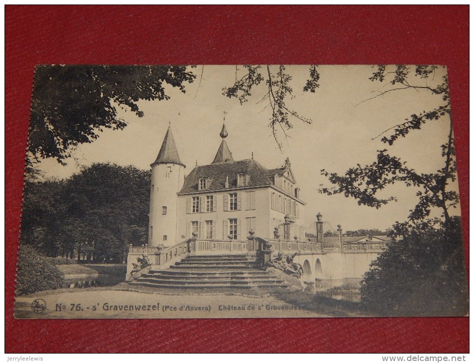 S´ GRAVENWEZEL  -  Kasteel  -  Château De S´ Gravenwzel  -  1920    -   ( 2 Scans) - Schilde