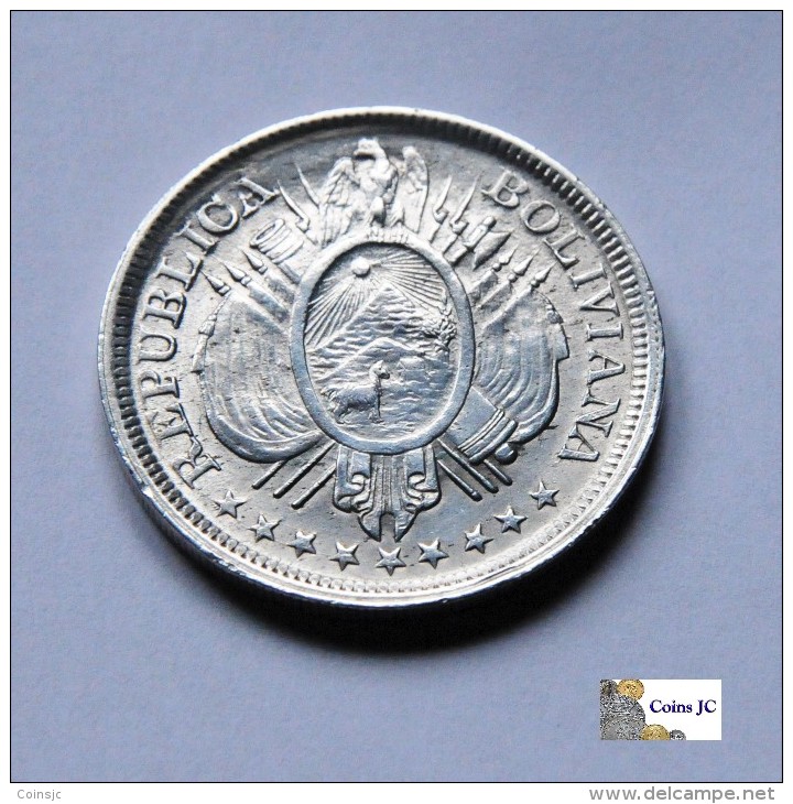 Bolivia - 1/2 Boliviano - 1900 - Bolivia